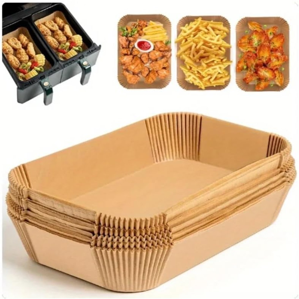 Kitchen Baking Sheets - 50/100 pièces de papier jetable rectangulaire