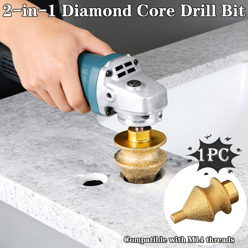 Rolling Pin Marble - Foret diamanté industriel M14 2-en-1 pour