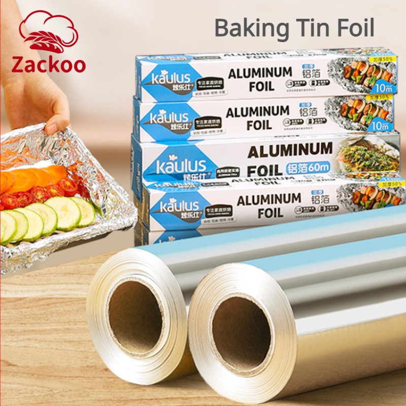 Kitchen Baking Sheets - Zackoo 10/20/40M feuille d'aluminium pour emballage