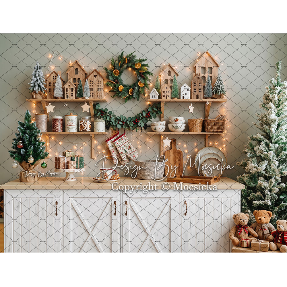 Kitchen Baking Background - Mocsicka Noël Fond de scène de