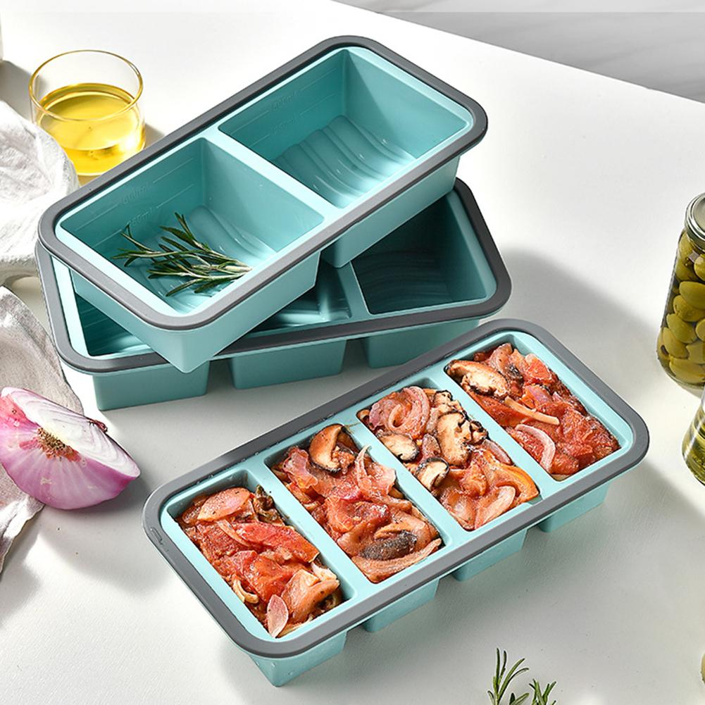 Kitchen Baking Storage Containers - Bac à glaçons géant en silicone