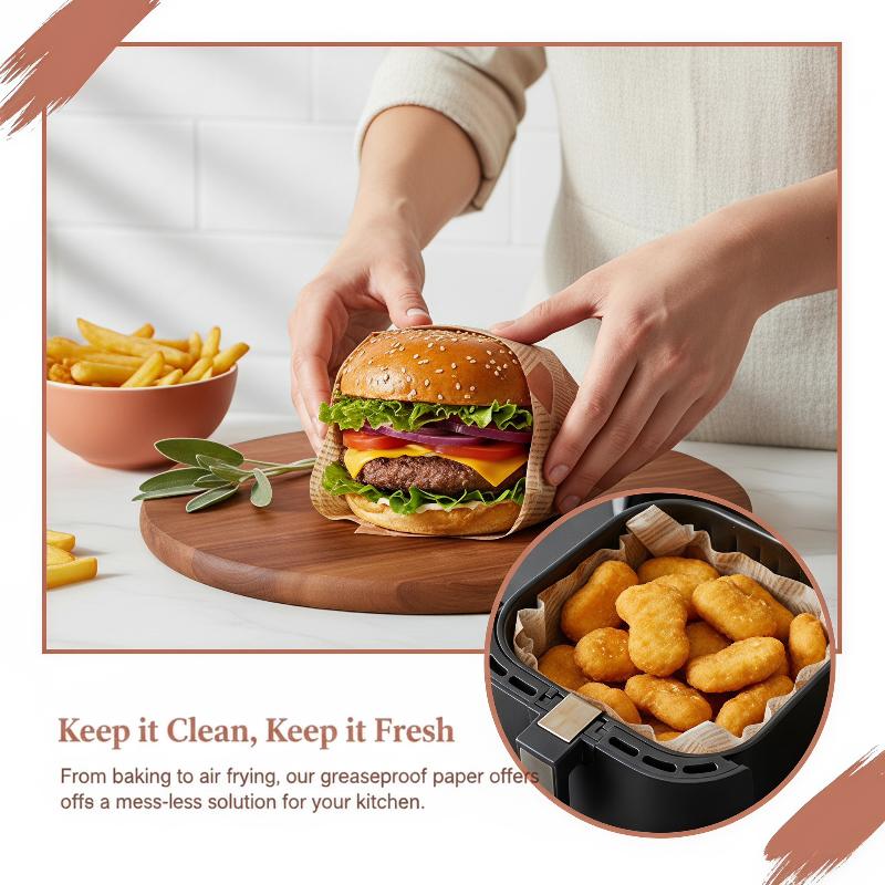 Kitchen Baking Sheets - Papier sulfurisé de qualité alimentaire, 50
