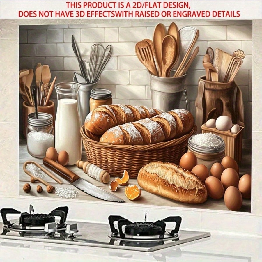 Kitchen Baking Cabinet - Autocollant mural 2D auto-adhésif en PVC,