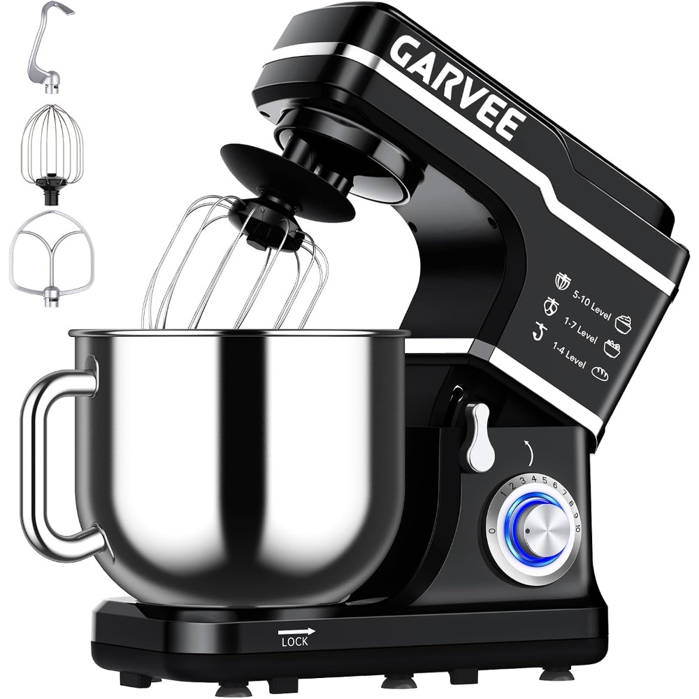 Commercial Kitchen For Baking - Batteur mélangeur Garvee 110-120V, 60Hz, 6,7L