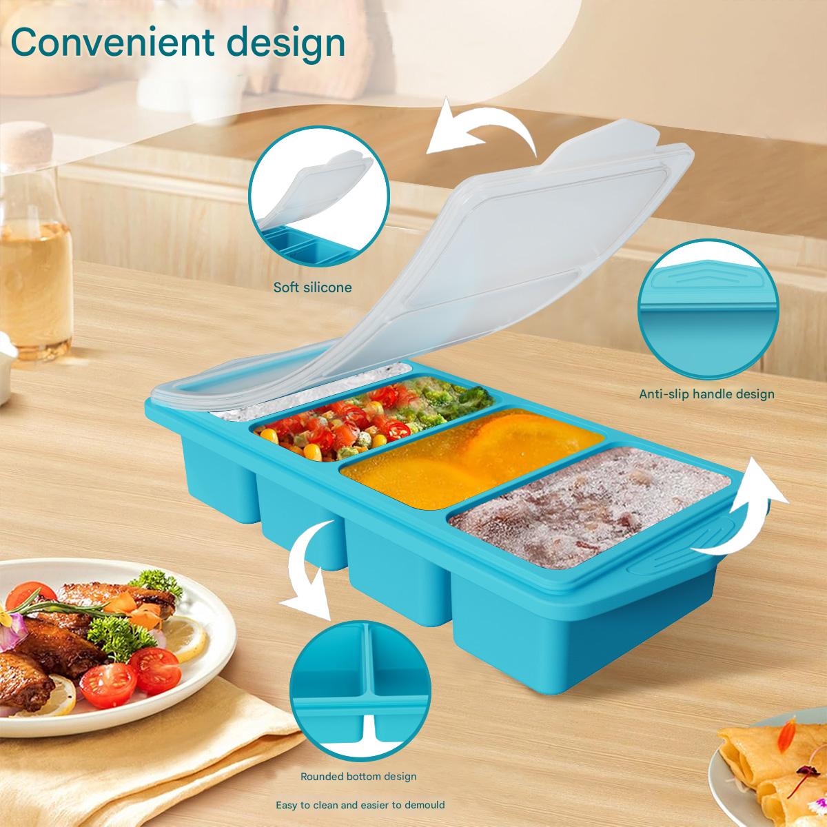 Grand moule à glaçons en silic - Kitchen Baking Storage Containers avis et prix