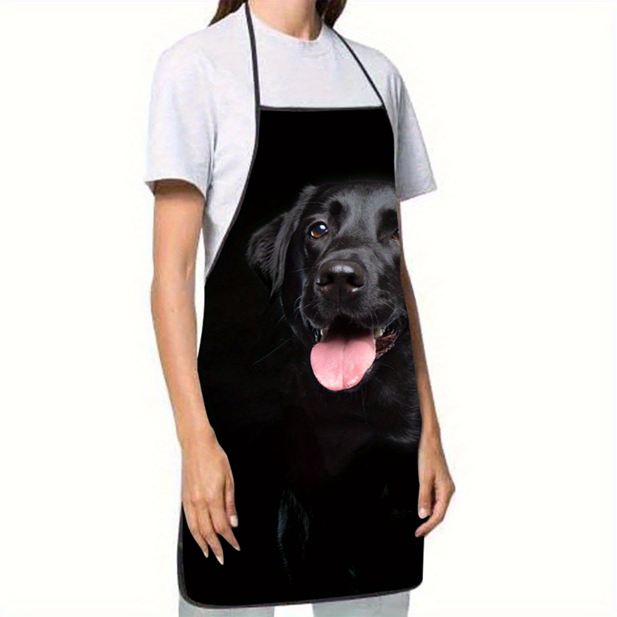 1 tablier noir imprimé chien L - Kitchen Baking Cloth avis et prix