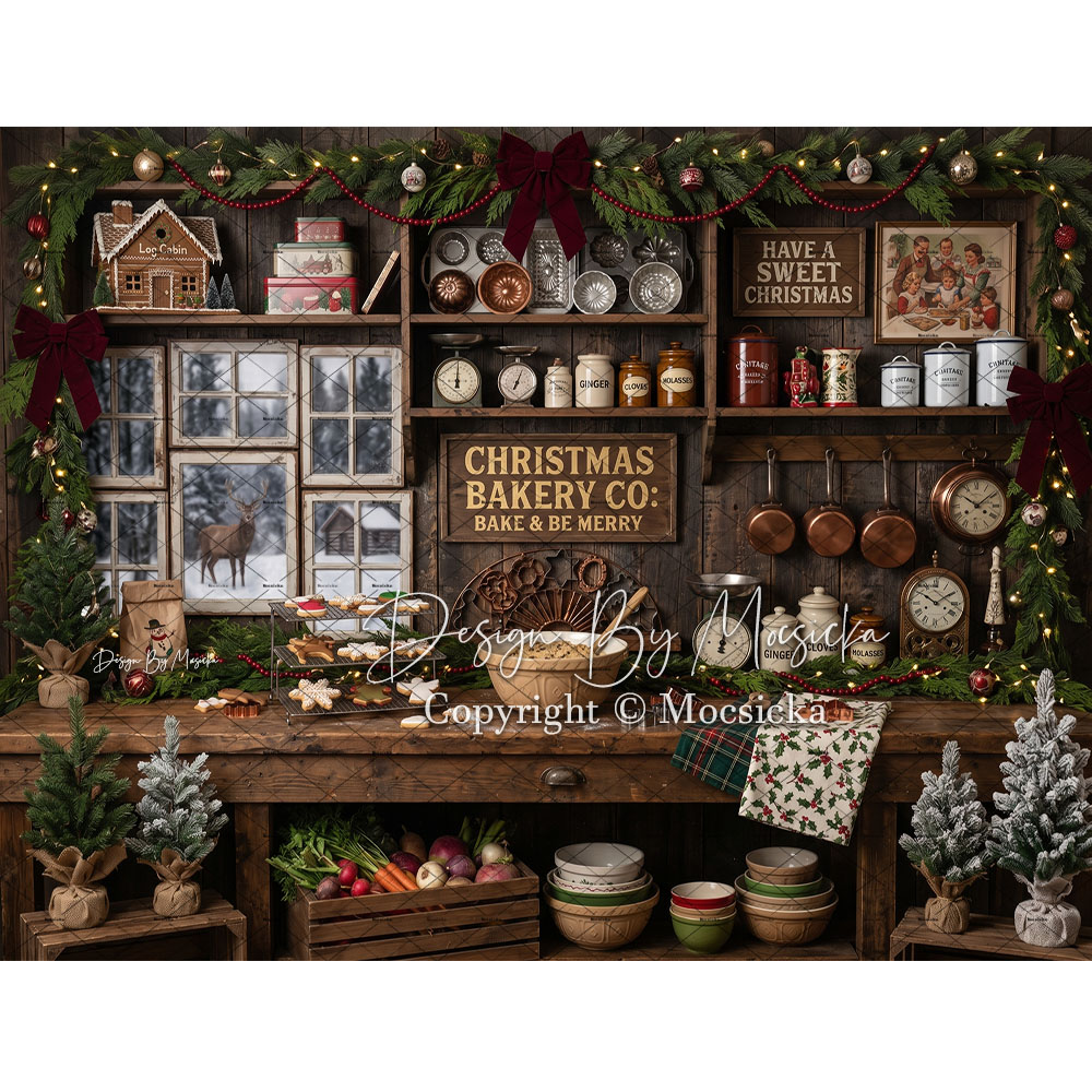 Mocsicka Toile de fond de phot - Kitchen Baking Background avis et prix