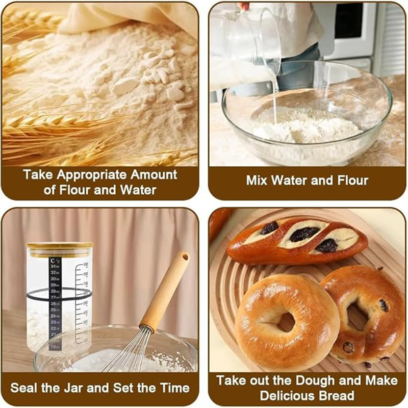 Kit de pot de démarrage au lev - Kitchen Baking Storage Containers avis et prix