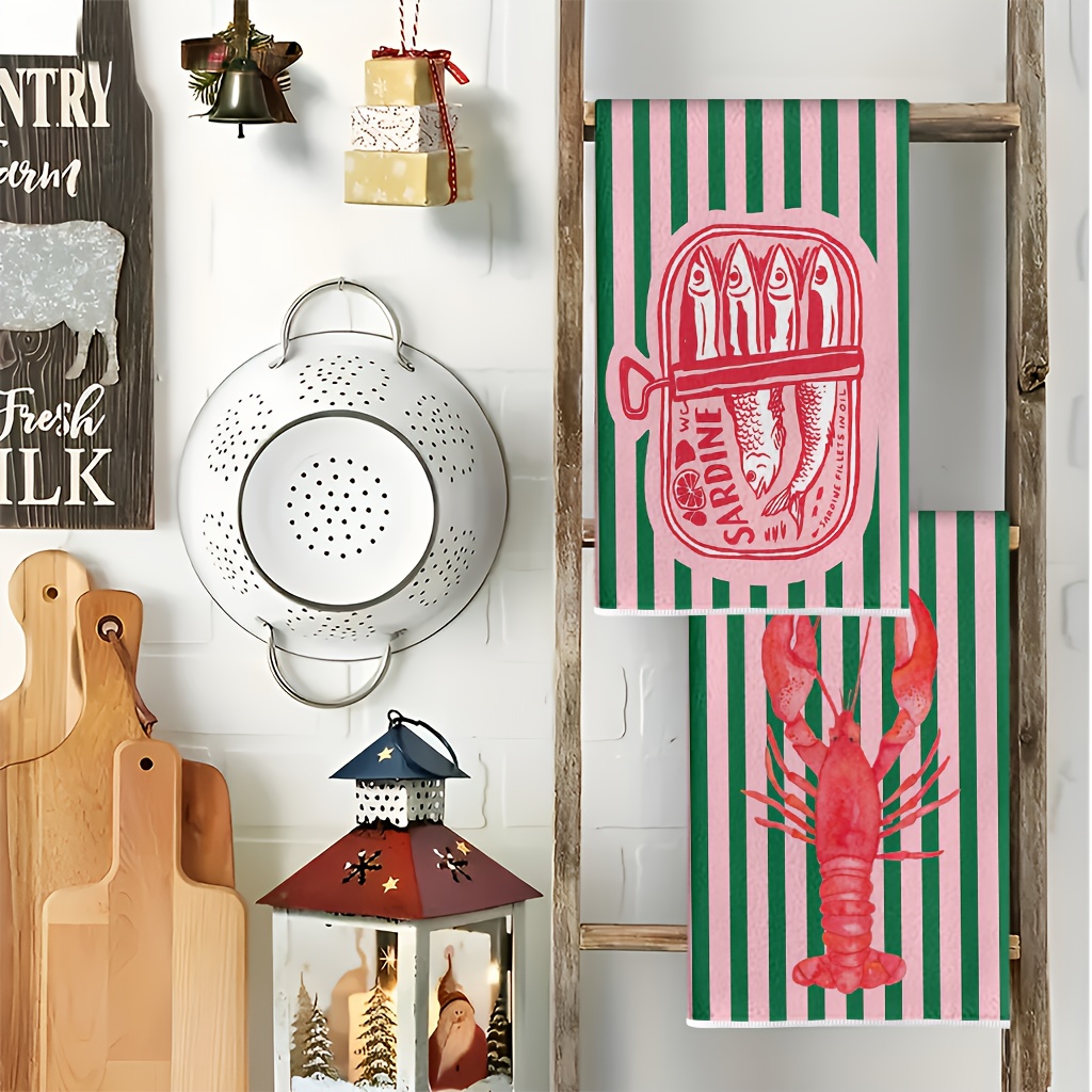 Lot de 2 torchons de cuisine r - Kitchen Baking Cloth avis et prix