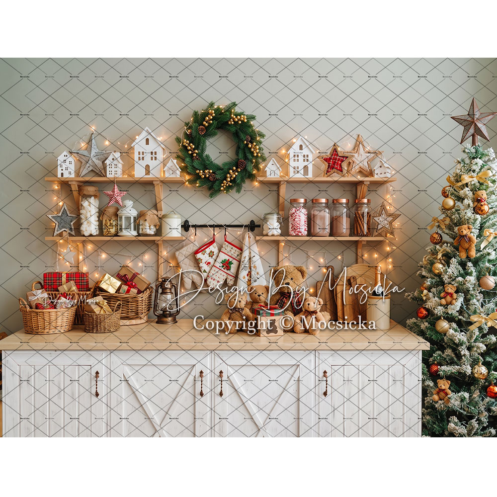 Mocsicka Noël Fond de scène de - Kitchen Baking Background avis et prix