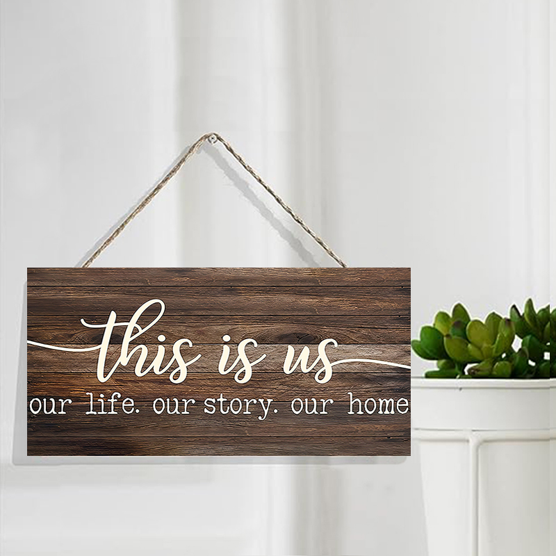 Décor mural rustique This is u - Kitchen Baking Cabinet avis et prix