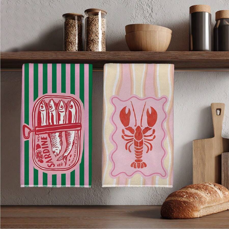 Lot de 2 torchons de cuisine r - Kitchen Baking Cloth avis et prix