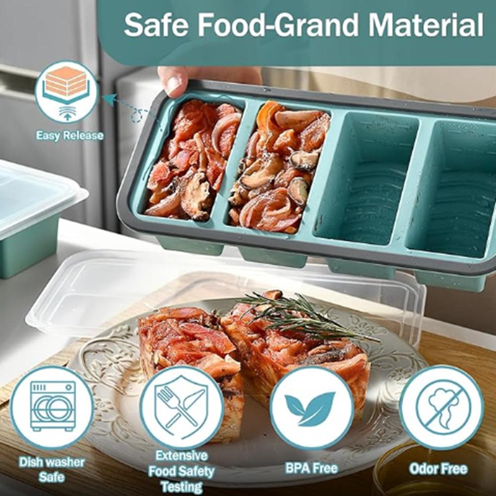 Bac à glaçons géant en silicon - Kitchen Baking Storage Containers avis et prix