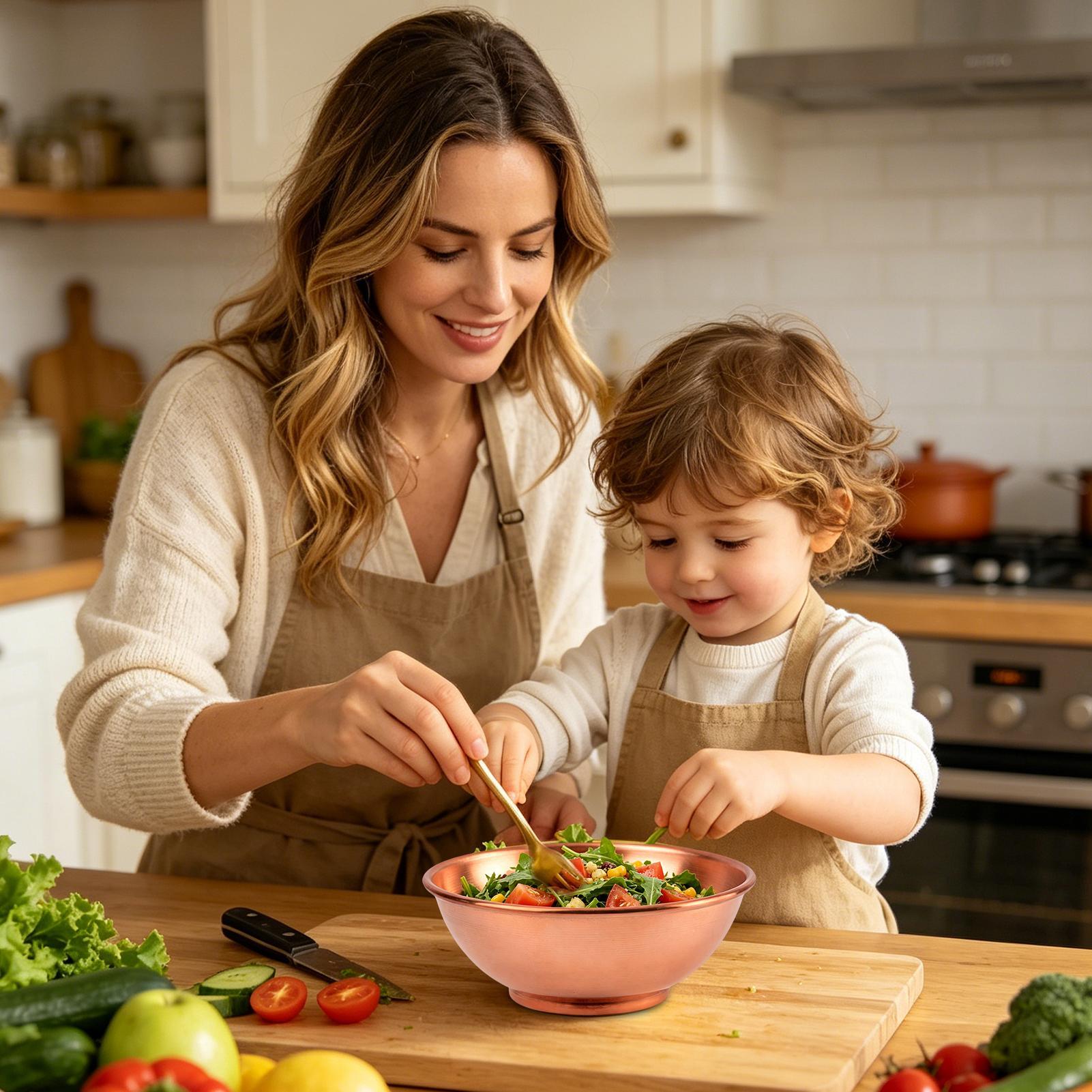 Grand bol en cuivre, récipient - Kitchen Baking Storage Containers avis et prix