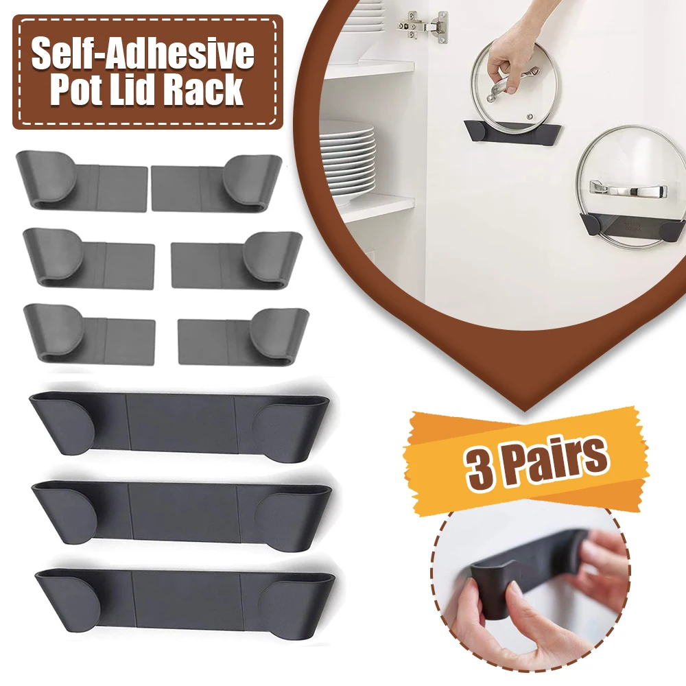 3 paires auto-adhésif Pot couv - Kitchen Baking Pan Organizer avis et prix