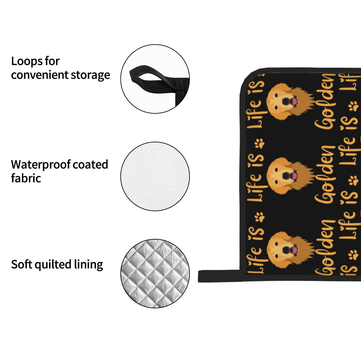 GOLDEN RETRIEVER Quote Lot de  - Kitchen Baking Quotes avis et prix